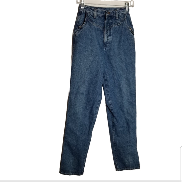 Rockies Jeans Women’s 28/7 x36 Western High Rise Blue Rocky Mountain 90s Rodeo - Picture 1 of 11